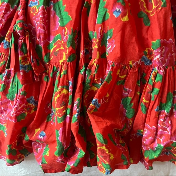RHODE Nala Mini Dress red floral small - Picture 6 of 9